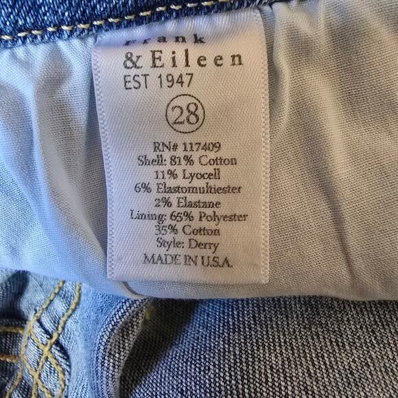 Frank & Eileen DERRY F&E Signature Jeans High Rise Raw Hem - Picture 6 of 14